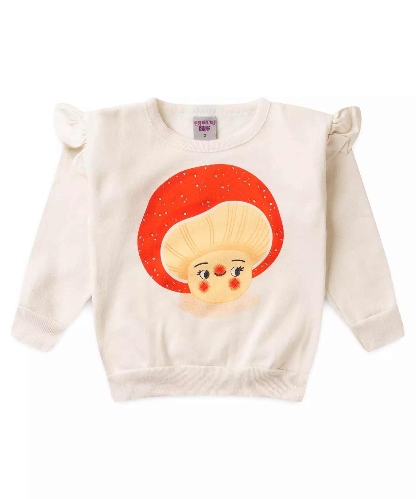 Conjunto de Inverno para Menina Cogumelo Marfim