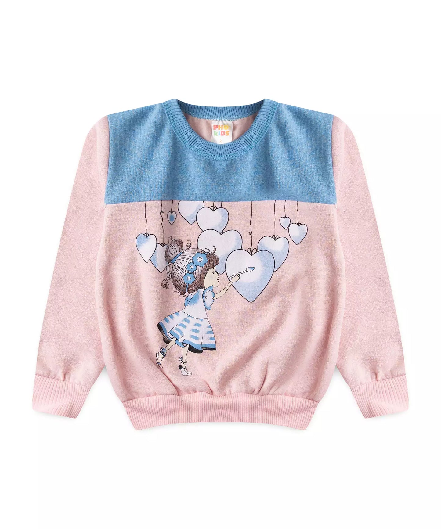 Conjunto de Inverno para Menina Coração Rosa