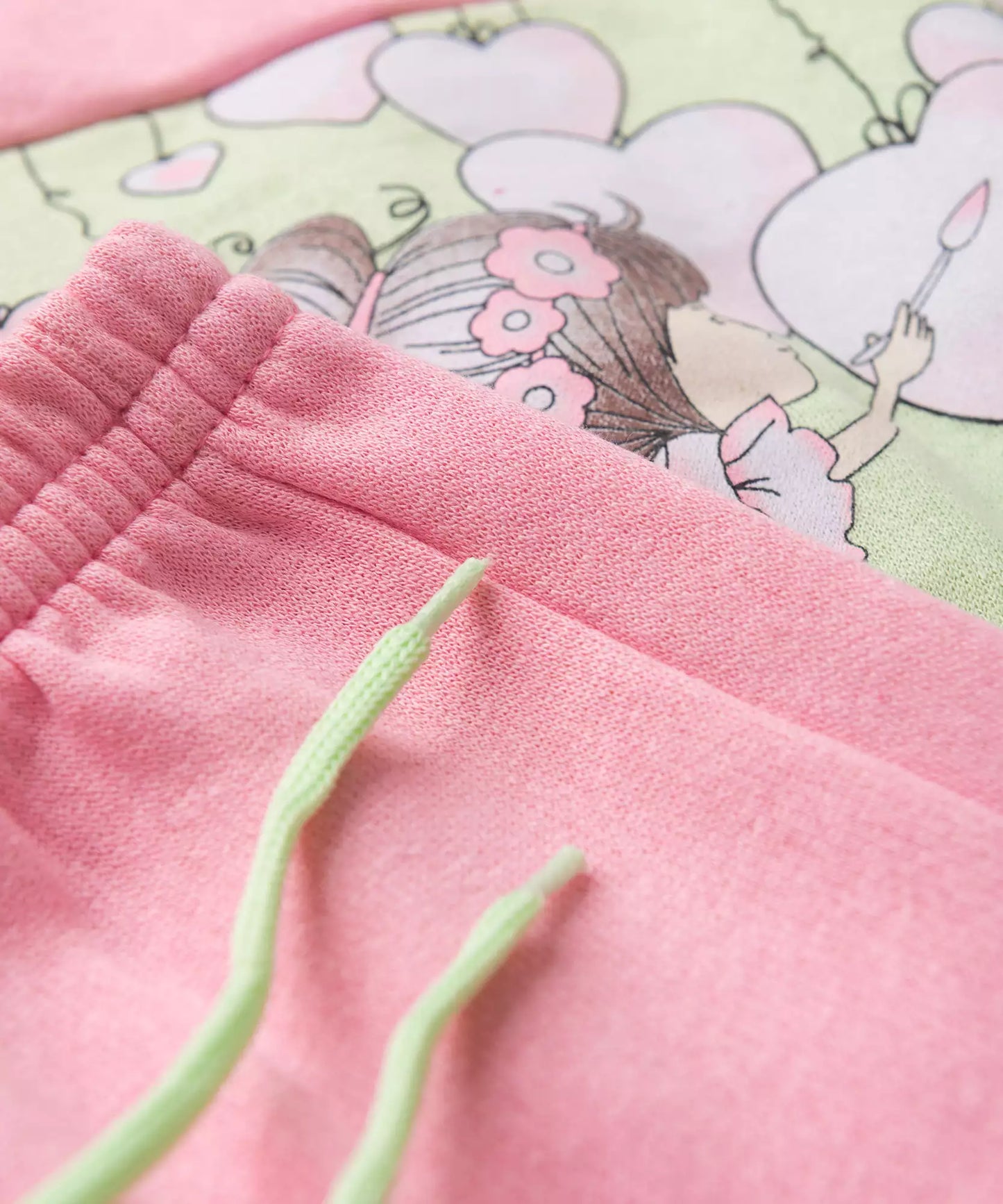 Conjunto de Inverno para Menina Coração Verde