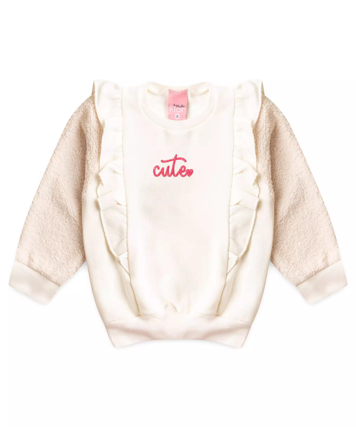 Conjunto de Inverno para Menina Cute Marfim