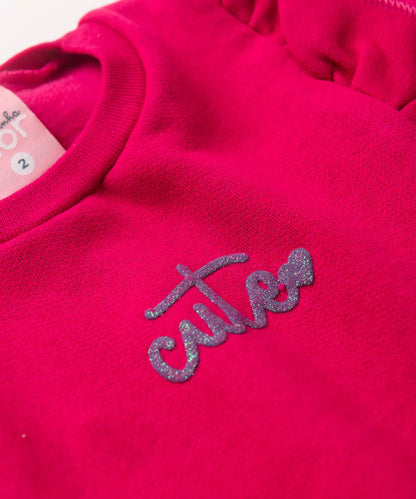 Conjunto de Inverno para Menina Cute Pink