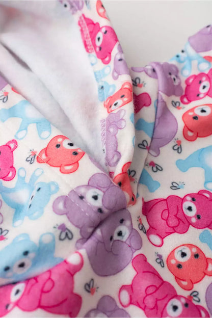 Conjunto de Inverno para Menina Doces Ursinhos Marfim