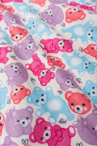 Conjunto de Inverno para Menina Doces Ursinhos Marfim