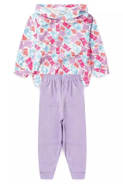 Conjunto de Inverno para Menina Doces Ursinhos Marfim