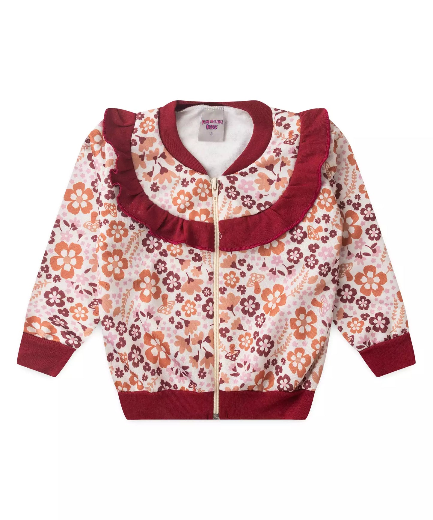 Conjunto de Inverno para Menina Florzinha Marfim