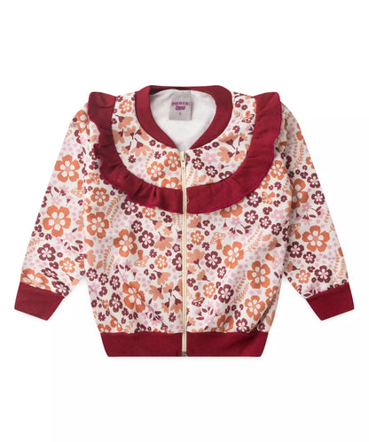 Conjunto de Inverno para Menina Florzinha Marfim