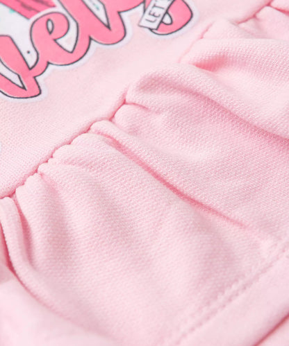 Conjunto de Inverno para Menina Gatinho no Rosa