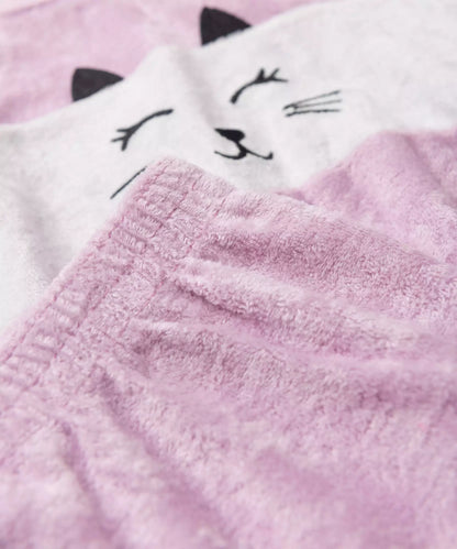 Conjunto de Inverno para Menina Gato Fofo Rosa