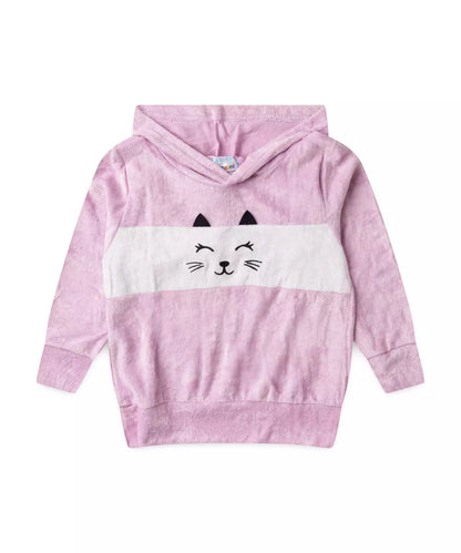 Conjunto de Inverno para Menina Gato Fofo Rosa