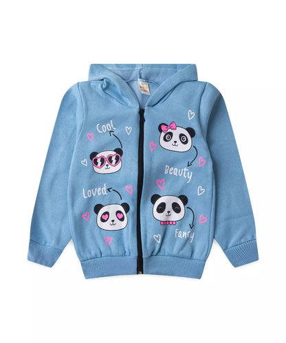 Conjunto de Inverno para Menina Pandinha Azul