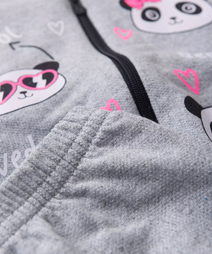 Conjunto de Inverno para Menina Pandinha Rosa