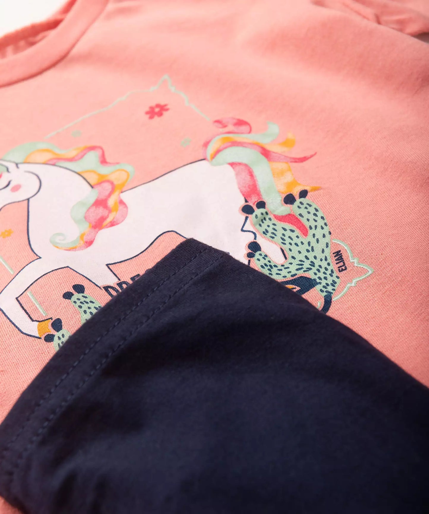 Conjunto de Inverno para Menina Estampado Unicórnio Rosa