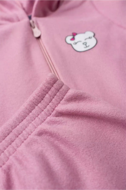 Conjunto de Inverno para Menina Ursinha Delicada Rosa