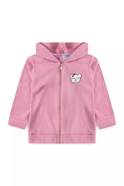 Conjunto de Inverno para Menina Ursinha Delicada Rosa