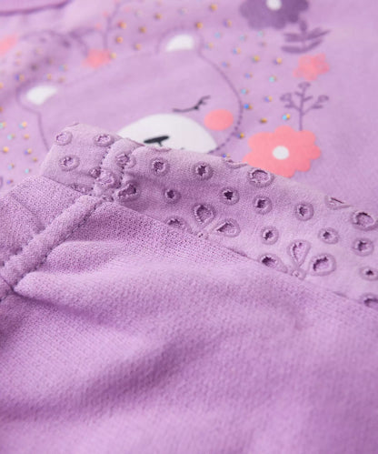 Conjunto de Inverno para Menina Ursinho Fofo Lilás