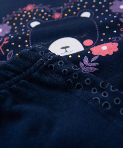 Conjunto de Inverno para Menina Ursinho Fofo Marinho