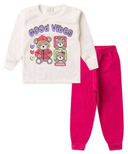 Conjunto de Inverno para Menina no Ursinho Marfim