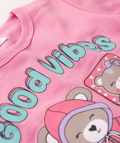 Conjunto de Inverno para Menina no Ursinho Rosa