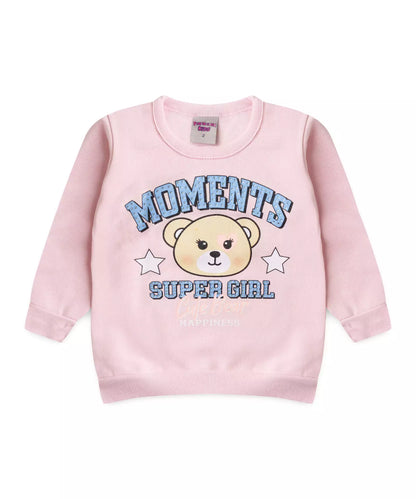 Conjunto de Inverno para Menina em Ursinho Rosa