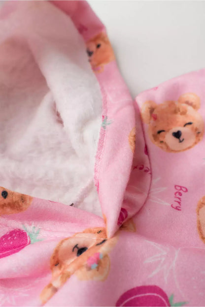 Conjunto de Inverno para Menina Ursinhos Encantados Rosa