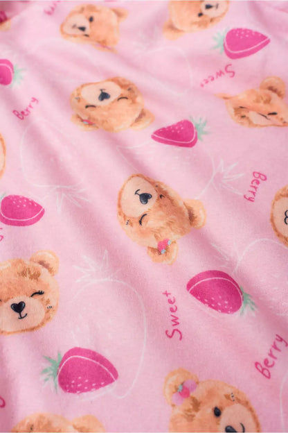 Conjunto de Inverno para Menina Ursinhos Encantados Rosa