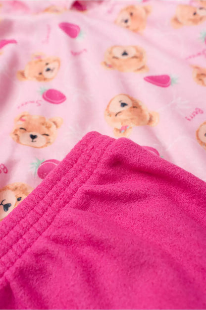 Conjunto de Inverno para Menina Ursinhos Encantados Rosa