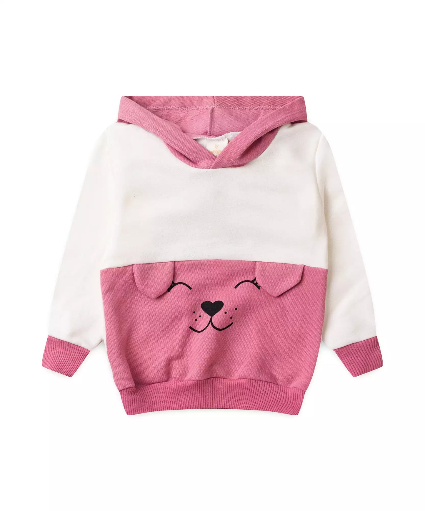 Conjunto de Inverno para Menina Urso Marfim