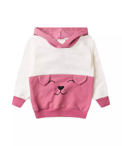 Conjunto de Inverno para Menina Urso Marfim