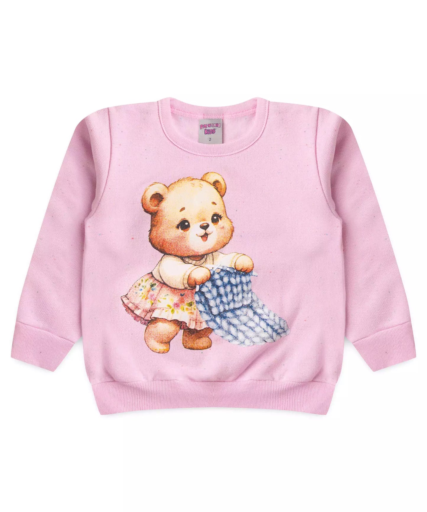 Conjunto de Inverno para Menina Urso Pink