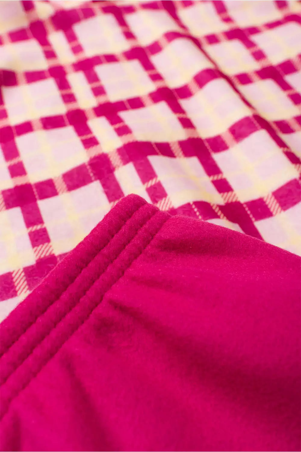Conjunto de Inverno para Menina Xadrez Encantado Pink