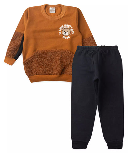 Conjunto de Inverno para Menino Bear Marrom