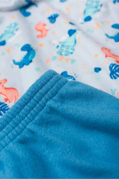 Conjunto de Inverno para Menino Dino Aventura Azul