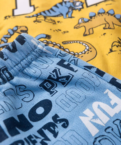Conjunto de Inverno para Menino Dino Bege