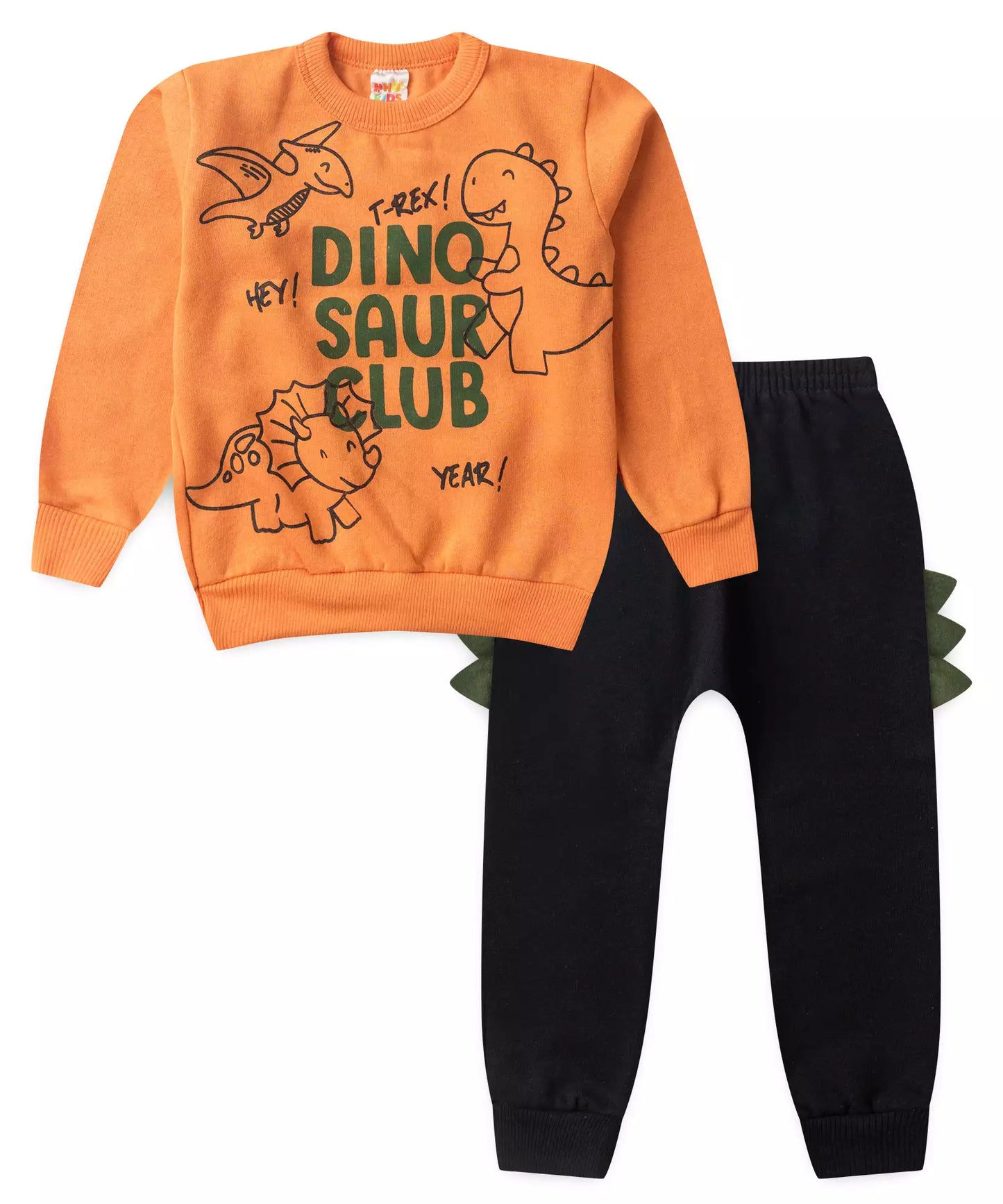 Conjunto de Inverno para Menino Dino Club Laranja