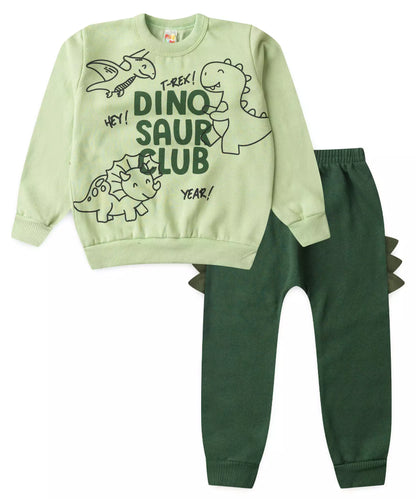 Conjunto de Inverno para Menino Dino Club Verde