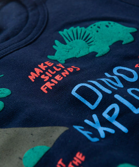 Conjunto de Inverno para Menino Dino Explorer Marinho