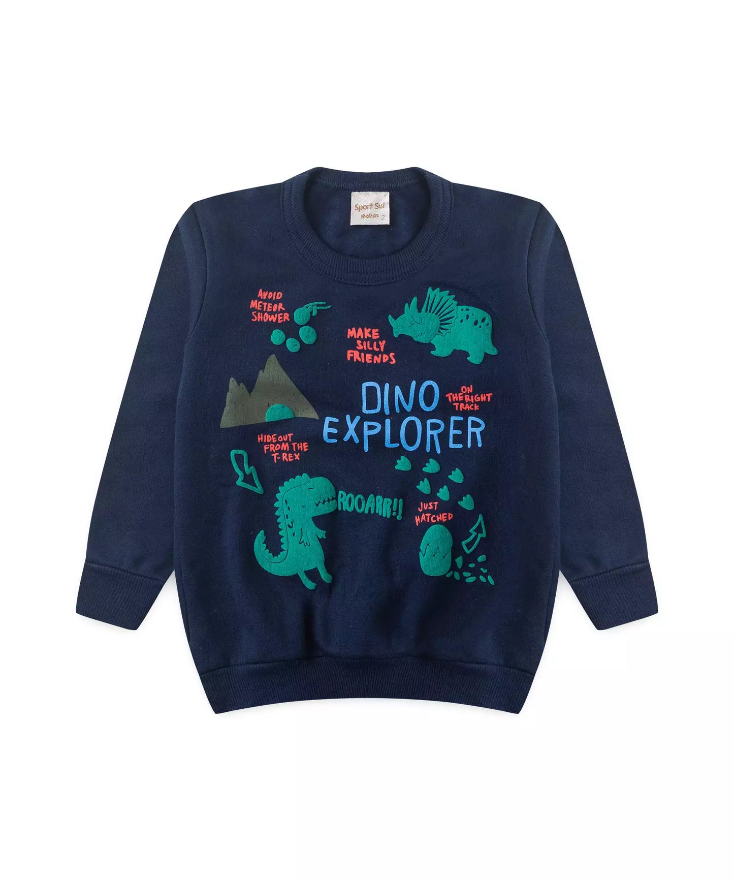 Conjunto de Inverno para Menino Dino Explorer Marinho