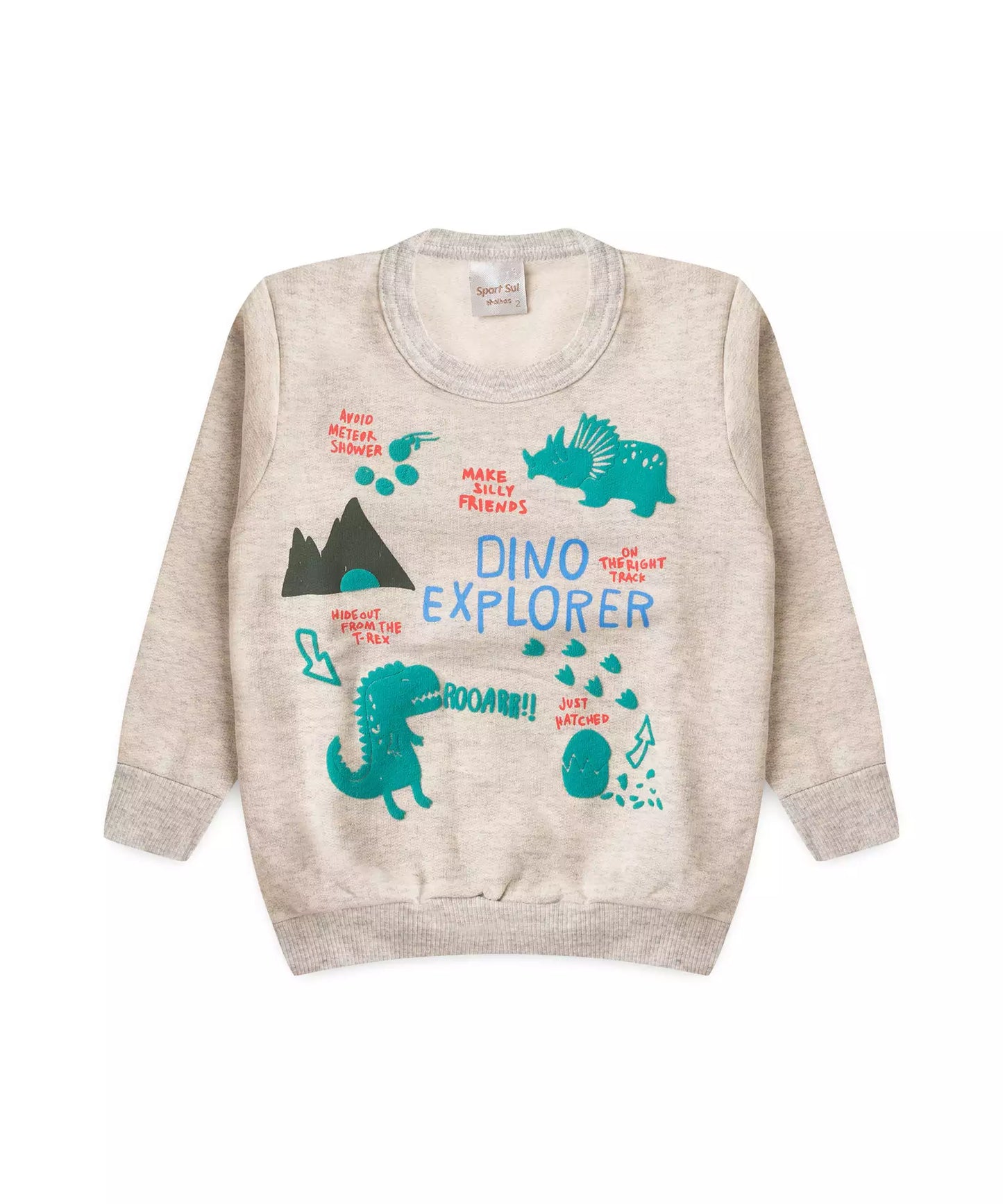 Conjunto de Inverno para Menino Dino Explorer Mescla