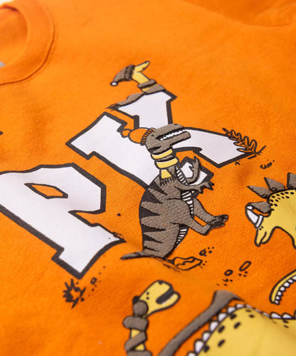 Conjunto de Inverno para Menino Dino Laranja