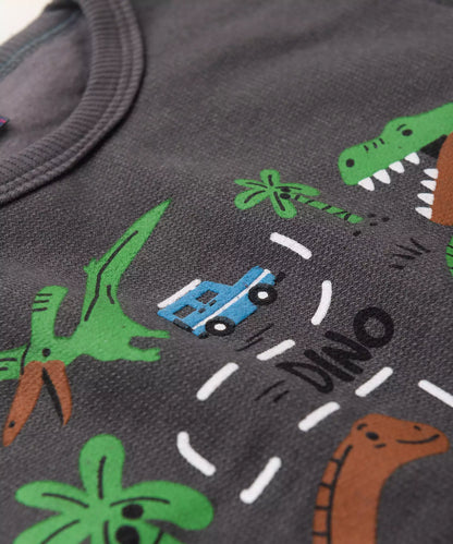 Conjunto de Inverno para Menino Dinossauro no Chumbo