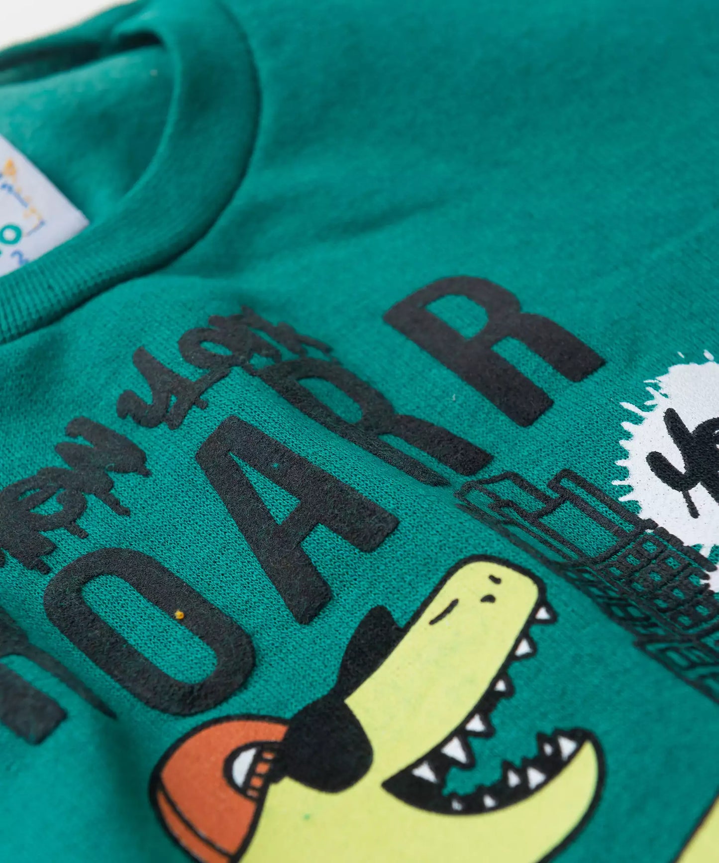 Conjunto de Inverno para Menino no Dinossauro em Verde