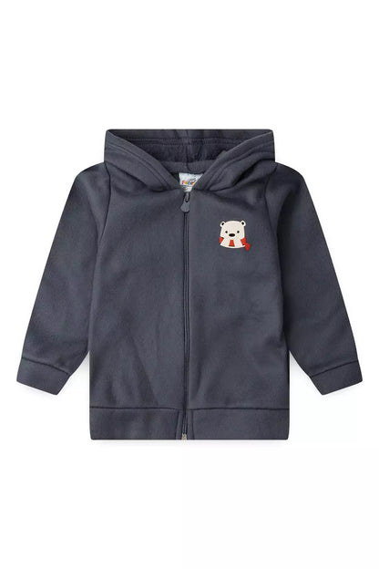 Conjunto de Inverno para Menino em Soft Ursinho Cinza