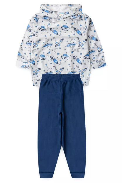 Conjunto de Inverno para Menino Espaço Divertido Marinho