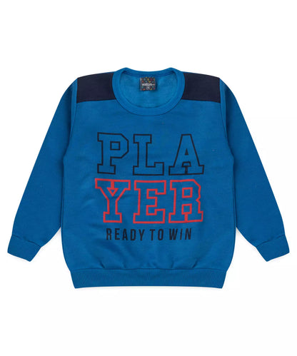 Conjunto de Inverno para Menino Estampado em Azul
