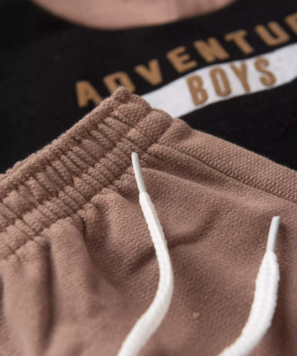 Conjunto de Inverno para Menino Estampado no Preto