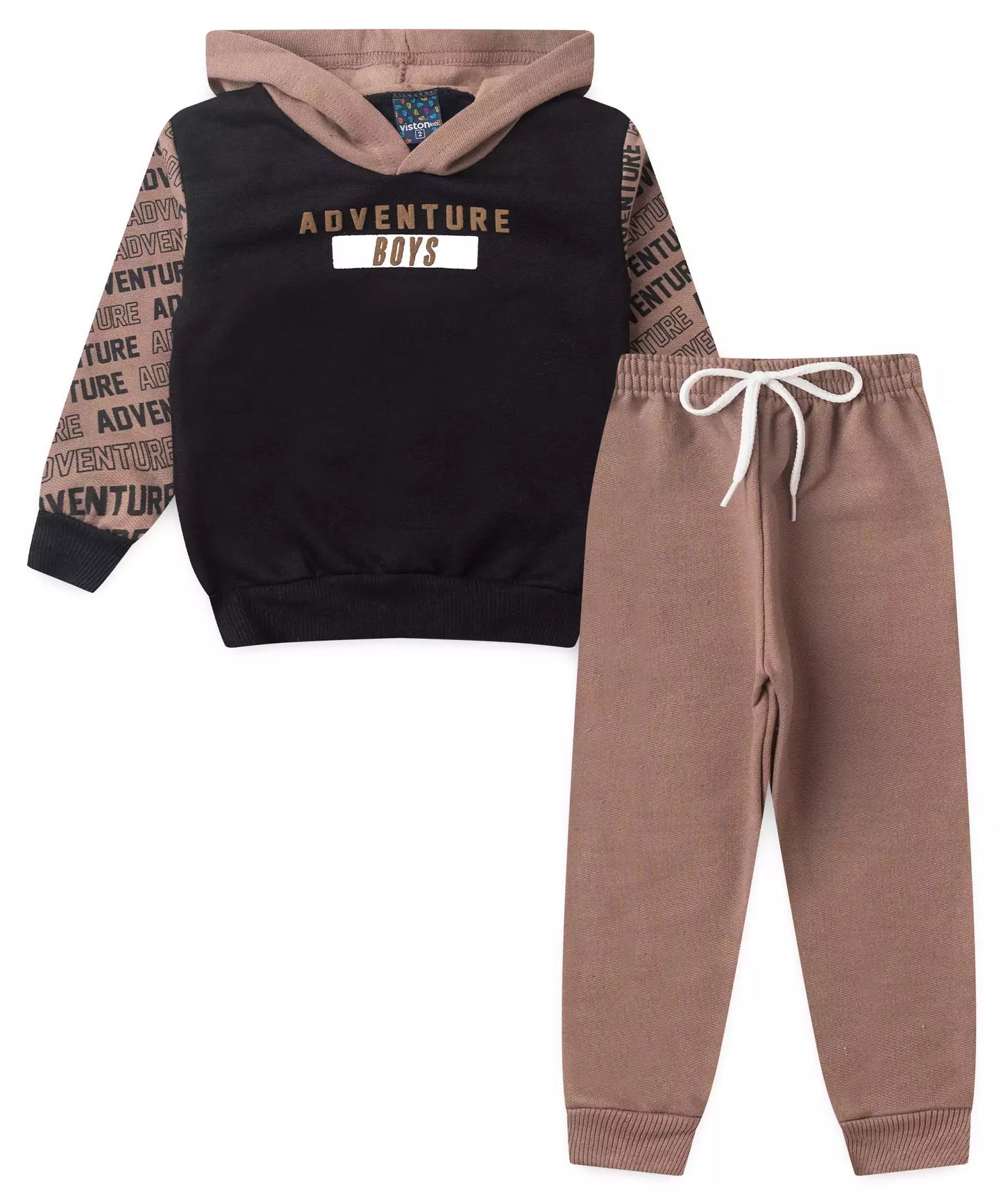 Conjunto de Inverno para Menino Estampado no Preto