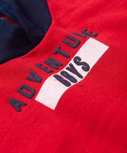 Conjunto de Inverno para Menino Estampado Vermelho