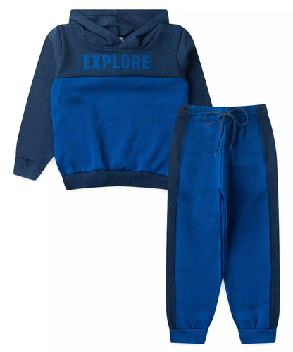 Conjunto de Inverno para Menino Explore Marinho