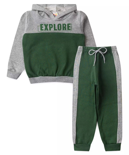 Conjunto de Inverno para Menino Explore Verde
