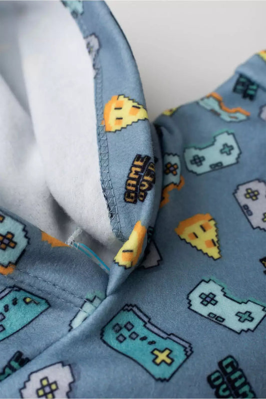 Conjunto de Inverno para Menino Game Level Cinza